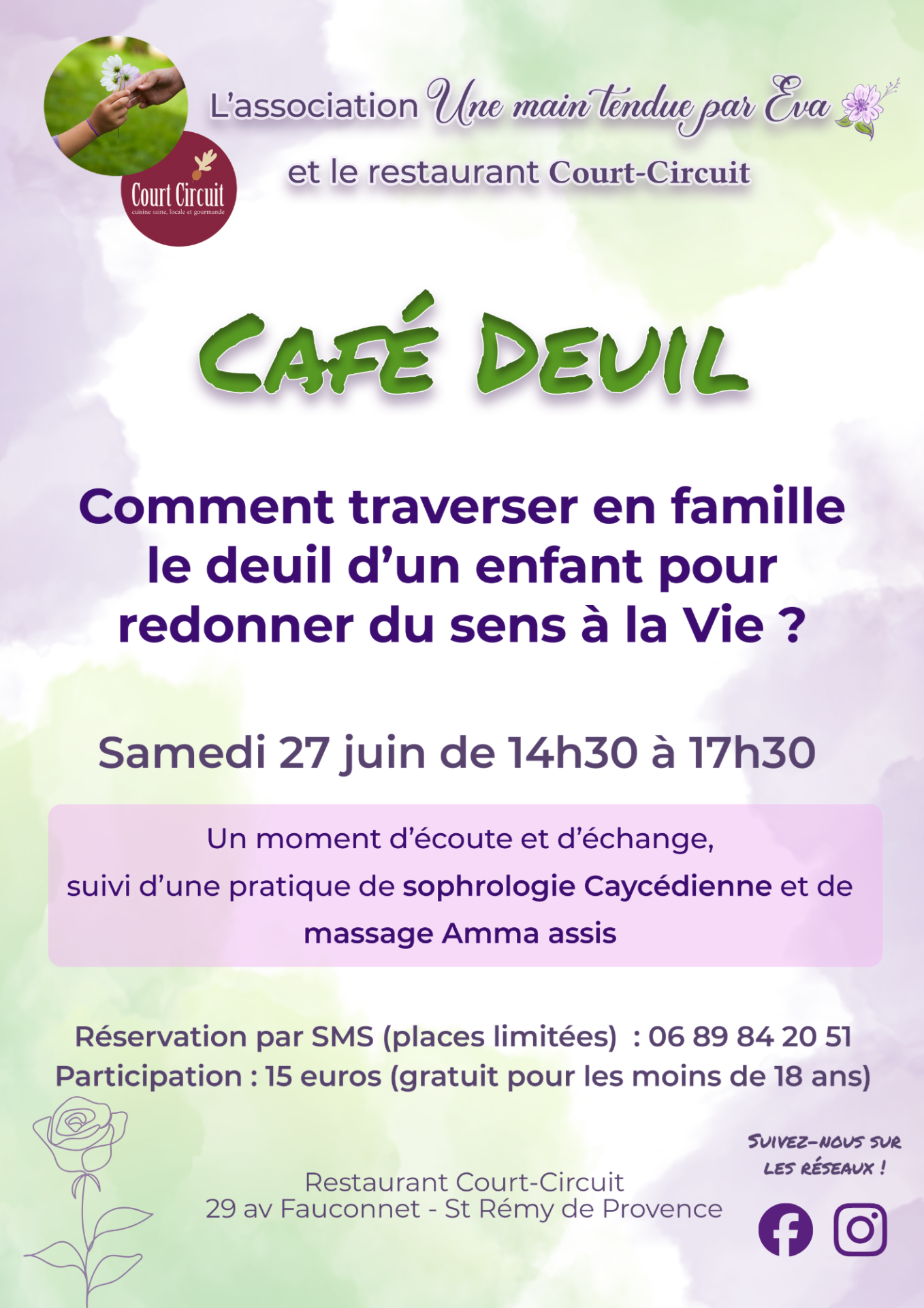 Affiche cafe deuil